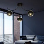 LAMPA SUFITOWA BOSTON 3-PUNKTOWA CZARNA/STRIPE EMIBIG