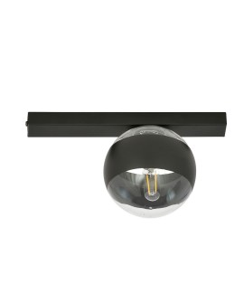 LAMPA SUFITOWA FIT 1 CZARNA/STRIPE EMIBIG