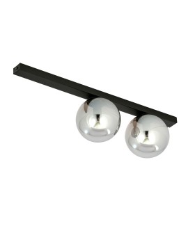 LAMPA SUFITOWA FIT 2-PUNKTOWA CZARNA/GRAFITOWA EMIBIG