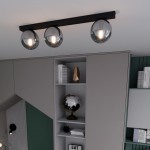 LAMPA SUFITOWA FIT 3-PUNKTOWA CZARNA/GRAFITOWA EMIBIG