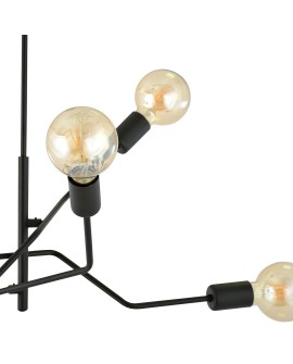 LAMPA SUFITOWA FRIX 6-PUNKTOWA CZARNA EMIBIG