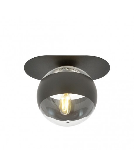 LAMPA SUFITOWA PLAZA 1 CZARNA/STRIPE EMIBIG