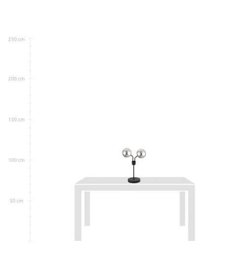 LAMPA BIURKOWA STOŁOWA NOVA LN2 CZARNA/GRAFITOWA EMIBIG