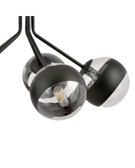 LAMPA WISZĄCA NOVA 5 CZARNA STRIPE EMIBIG