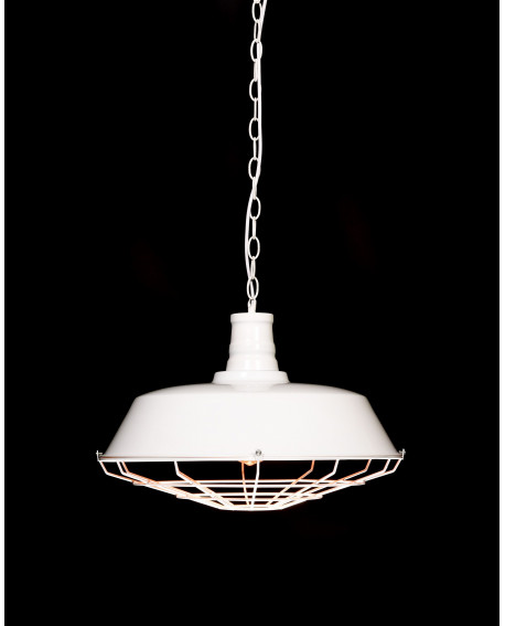 LAMPA WISZĄCA INDUSTRIALNA LOFT BIAŁA ARIGIO D45