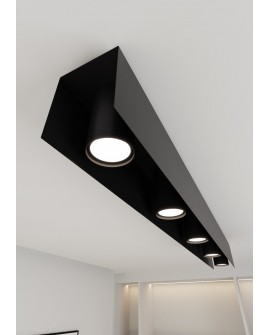 LAMPA SUFITOWA KENNO 5-PUNKTOWA CZARNA EMIBIG