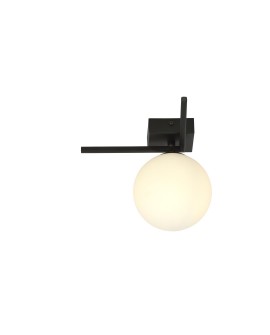 LAMPA SUFITOWA IMAGO 1G CZARNA/BIAŁA KULA EMIBIG