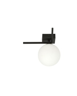 LAMPA SUFITOWA IMAGO 1G CZARNA/BIAŁA KULA EMIBIG