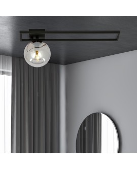 LAMPA SUFITOWA IMAGO 1C CZARNA/GRAFITOWA EMIBIG