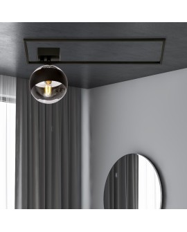 LAMPA SUFITOWA IMAGO 1A CZARNA/STRIPE EMIBIG