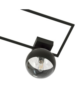 LAMPA SUFITOWA IMAGO 1A CZARNA/STRIPE EMIBIG