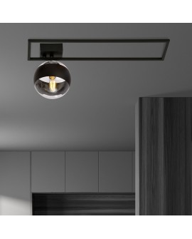 LAMPA SUFITOWA IMAGO 1B CZARNA/STRIPE EMIBIG