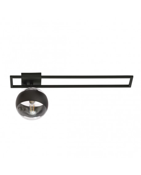 LAMPA SUFITOWA IMAGO 1C CZARNA/STRIPE EMIBIG