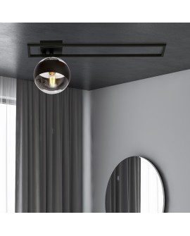 LAMPA SUFITOWA IMAGO 1C CZARNA/STRIPE EMIBIG