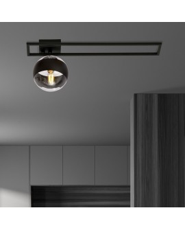 LAMPA SUFITOWA IMAGO 1C CZARNA/STRIPE EMIBIG