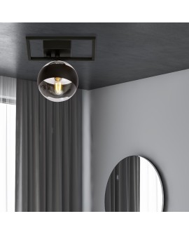 LAMPA SUFITOWA IMAGO 1E CZARNA/STRIPE EMIBIG