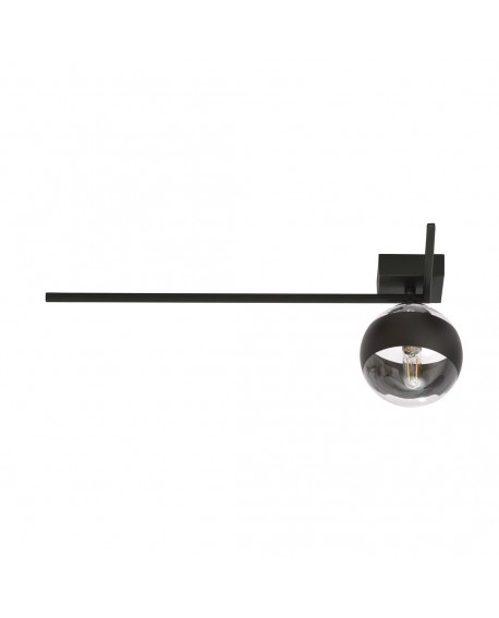 LAMPA SUFITOWA IMAGO 1F CZARNA/STRIPE EMIBIG