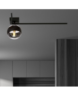 LAMPA SUFITOWA IMAGO 1F CZARNA/STRIPE EMIBIG