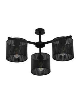 LAMPA SUFITOWA JORDAN 3-PUNKTOWA CZARNA EMIBIG