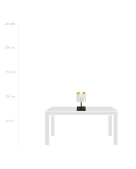 LAMPA BIURKOWA STOŁOWA JORDAN LN1 BIAŁA/ZŁOTA EMIBIG