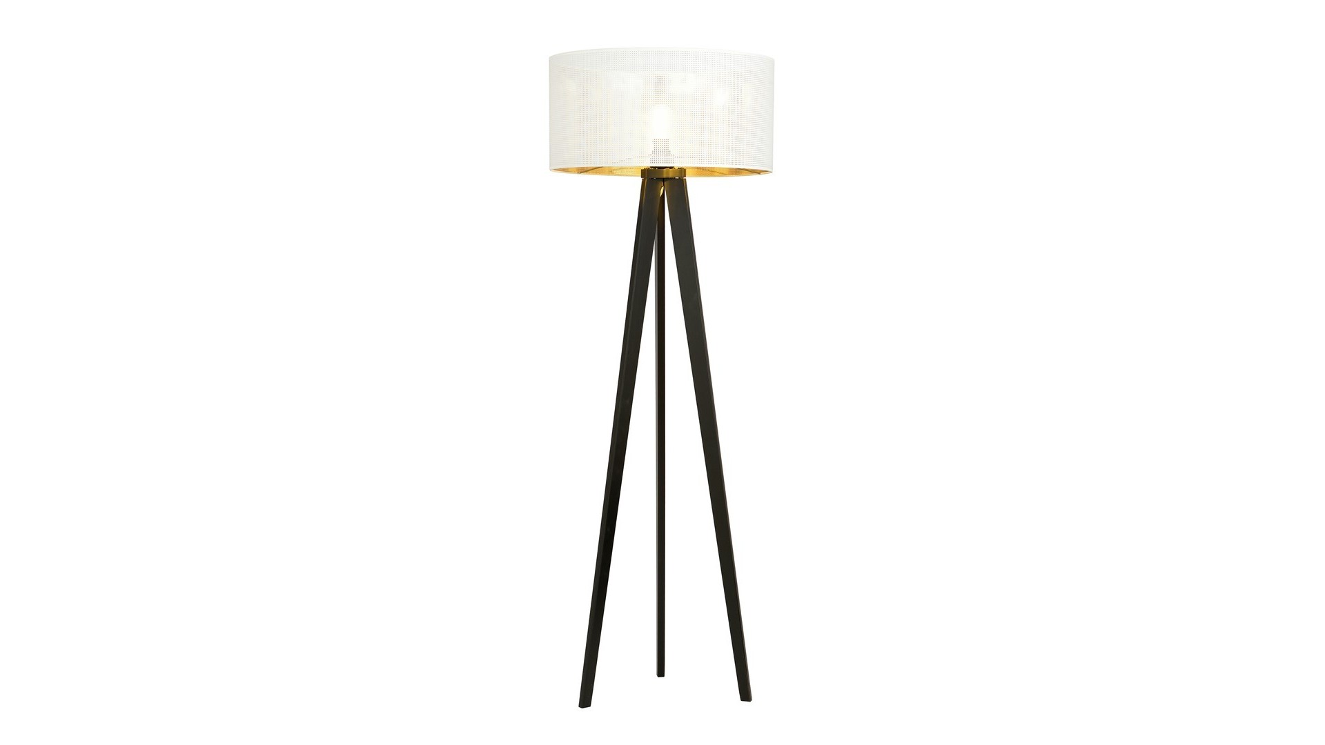 LAMPA PODŁOGOWA STOJĄCA ASTON LP1 BIAŁA/ZŁOTA EMIBIG
