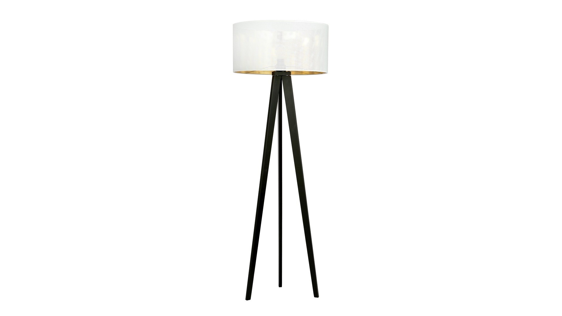 LAMPA PODŁOGOWA STOJĄCA ASTON LP1 BIAŁA/ZŁOTA EMIBIG
