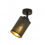 LAMPA SUFITOWA BRONX 1 CZARNA EMIBIG