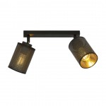 LAMPA SUFITOWA BRONX 2-PUNKTOWA CZARNA EMIBIG