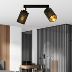 LAMPA SUFITOWA BRONX 2-PUNKTOWA CZARNA EMIBIG