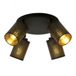 LAMPA SUFITOWA BRONX 4-PUNKTOWA PREMIUM CZARNA EMIBIG