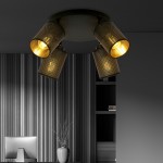 LAMPA SUFITOWA BRONX 4-PUNKTOWA PREMIUM CZARNA EMIBIG