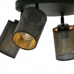 LAMPA SUFITOWA BRONX 4-PUNKTOWA PREMIUM CZARNA EMIBIG