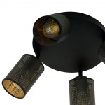 LAMPA SUFITOWA BRONX 4-PUNKTOWA PREMIUM CZARNA EMIBIG