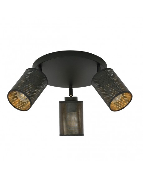 LAMPA SUFITOWA BRONX 3-PUNKTOWA PREMIUM CZARNA EMIBIG