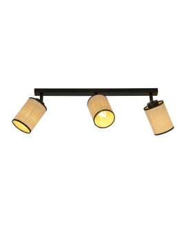 LAMPA SUFITOWA YOGA 3-PUNKTOWA CZARNA EMIBIG