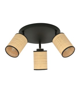 LAMPA SUFITOWA YOGA 3-PUNKTOWA PREMIUM CZARNA EMIBIG