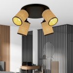 LAMPA SUFITOWA YOGA 4-PUNKTOWA PREMIUM CZARNA EMIBIG