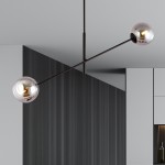 LAMPA SUFITOWA LINEAR 2-PUNKTOWA CZARNA/GRAFITOWA EMIBIG