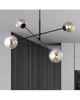 LAMPA SUFITOWA LINEAR 4-PUNKTOWA CZARNA/GRAFITOWA EMIBIG