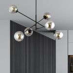 LAMPA SUFITOWA LINEAR 6-PUNKTOWA CZARNA/GRAFITOWA EMIBIG