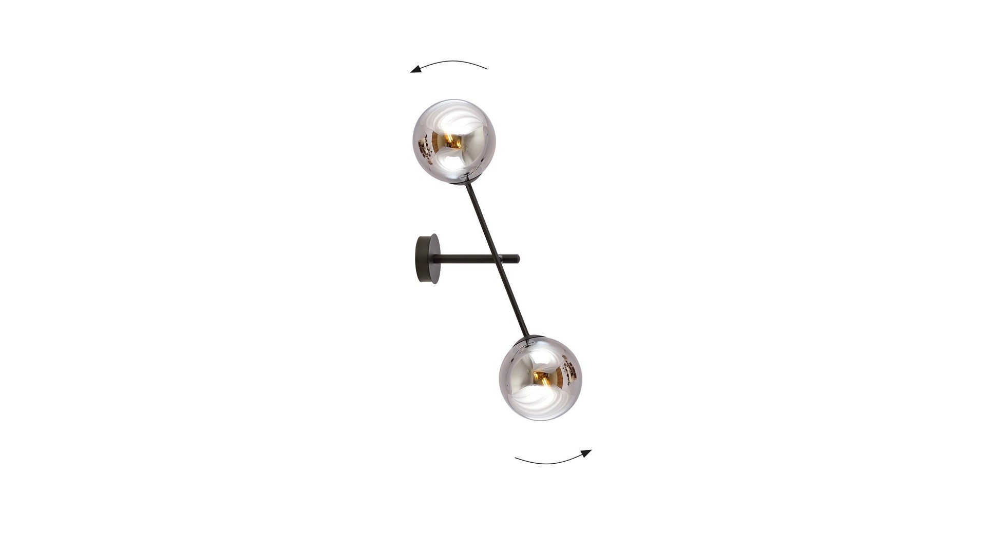 KINKIET LAMPA ŚCIENNA LINEAR K2 CZARNA/GRAFITOWA EMIBIG