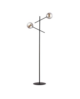 LAMPA PODŁOGOWA STOJĄCA LINEAR LP2 CZARNA/GRAFIT EMIBIG