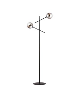 LAMPA PODŁOGOWA STOJĄCA LINEAR LP2 CZARNA/GRAFIT EMIBIG