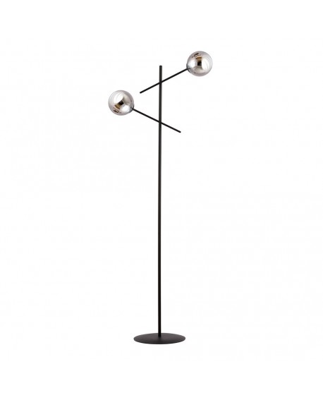 LAMPA PODŁOGOWA STOJĄCA LINEAR LP2 CZARNA/GRAFIT EMIBIG