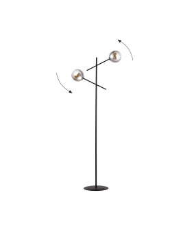 LAMPA PODŁOGOWA STOJĄCA LINEAR LP2 CZARNA/GRAFIT EMIBIG