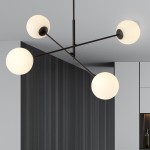 LAMPA SUFITOWA LINEAR 4-PUNKTOWA CZARNA/BIAŁE KULE EMIBIG