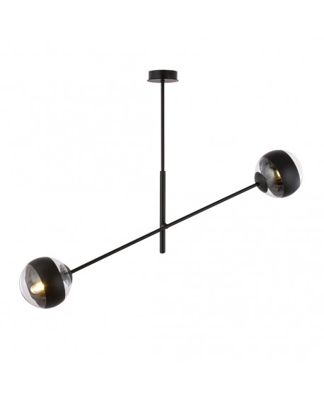 LAMPA SUFITOWA LINEAR 2-PUNKTOWA CZARNA/STRIPE EMIBIG