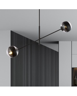 LAMPA SUFITOWA LINEAR 2-PUNKTOWA CZARNA/STRIPE EMIBIG