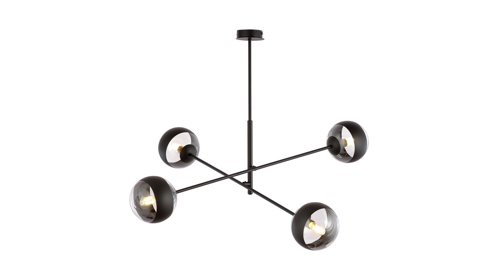 LAMPA SUFITOWA LINEAR 4-PUNKTOWA CZARNA/STRIPE EMIBIG