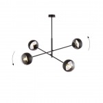 LAMPA SUFITOWA LINEAR 4-PUNKTOWA CZARNA/STRIPE EMIBIG